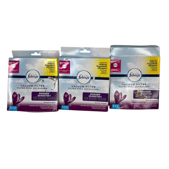 Lot of 3 Febreze Vacuum Filters Hoover 304087001 New - Picture 9 of 10